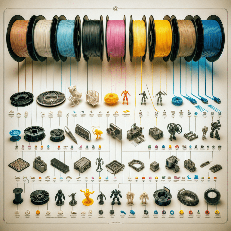 Exploring 3D Printing Filament Types for Hobby Projects