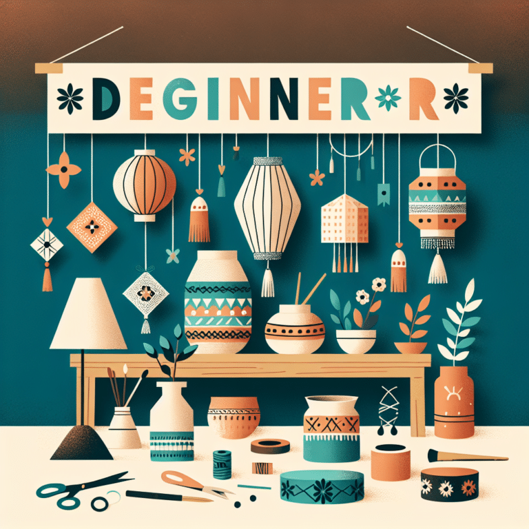 Beginner Guide to DIY Home Decor Crafts